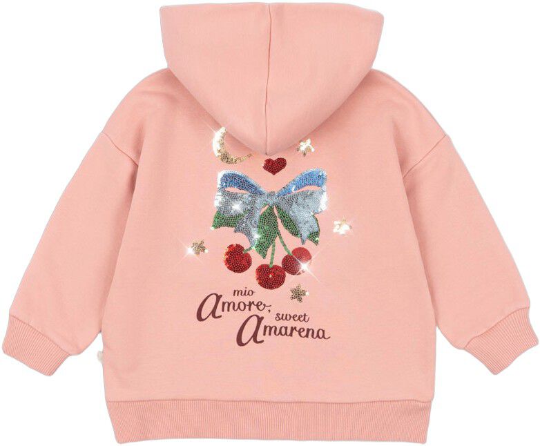 LOU SEQUIN SWEAT ZIP HOOD OCS