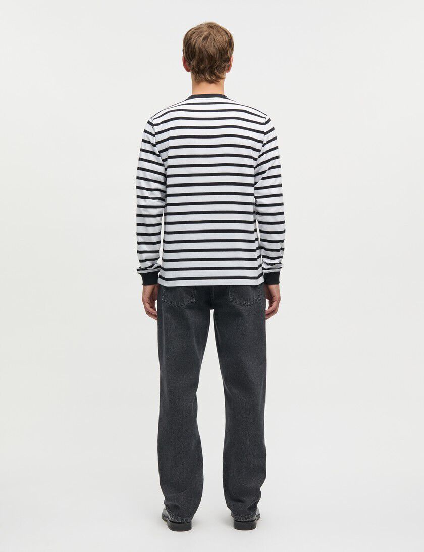 Cotton Jersey Stripe Frode Tee LS