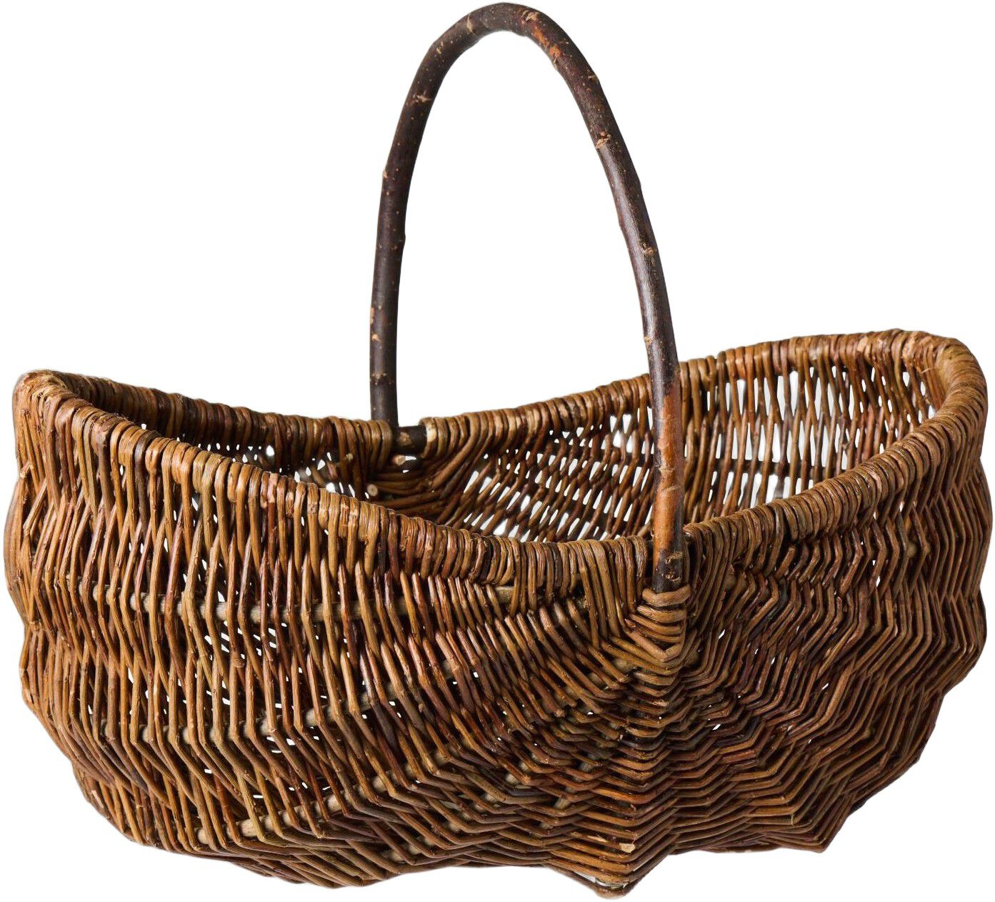 Kurv oval m/hank p&aring; tv&aelig;rs ubarket pil