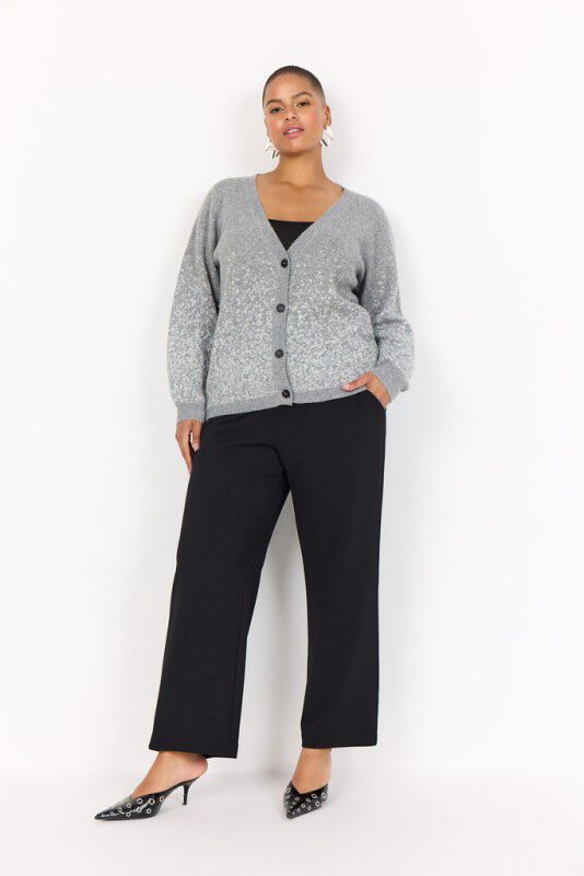 Curvy WA-SYLVA 2 Cardigan Lys gr&aring;