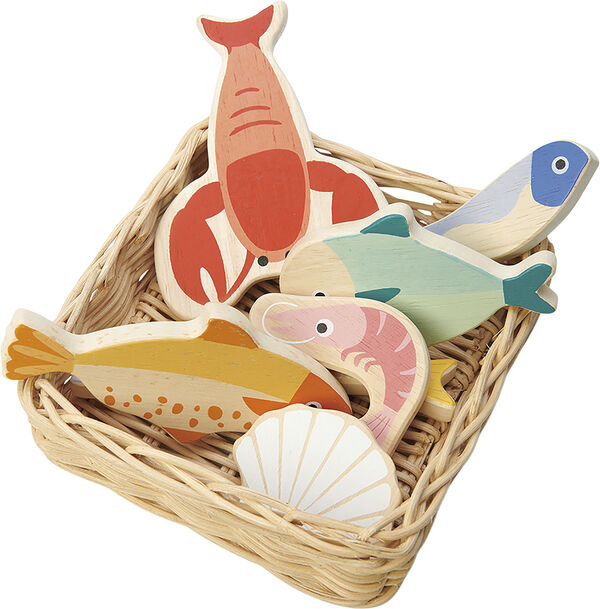 Tender Leaf - Kurv med fisk og skaldyr