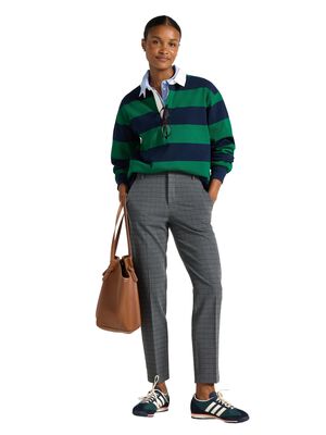 Byxor med normalh&ouml;g midja och pres