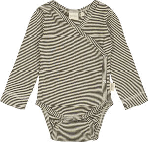 PPDian Body L/S fold over stripe NB NOOS