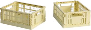 HAY Colour Crate Mini-Set of 2-Light yellow