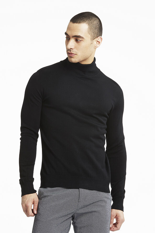 Ecovero L/S roll neck knit