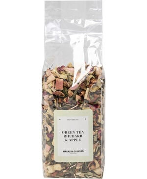 MAGASIN Gr&oslash;n te rabarber og &aelig;ble i pose 100g