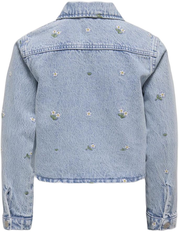 KOGCASSIE EMB LS OVS DNM SHIRT AZG