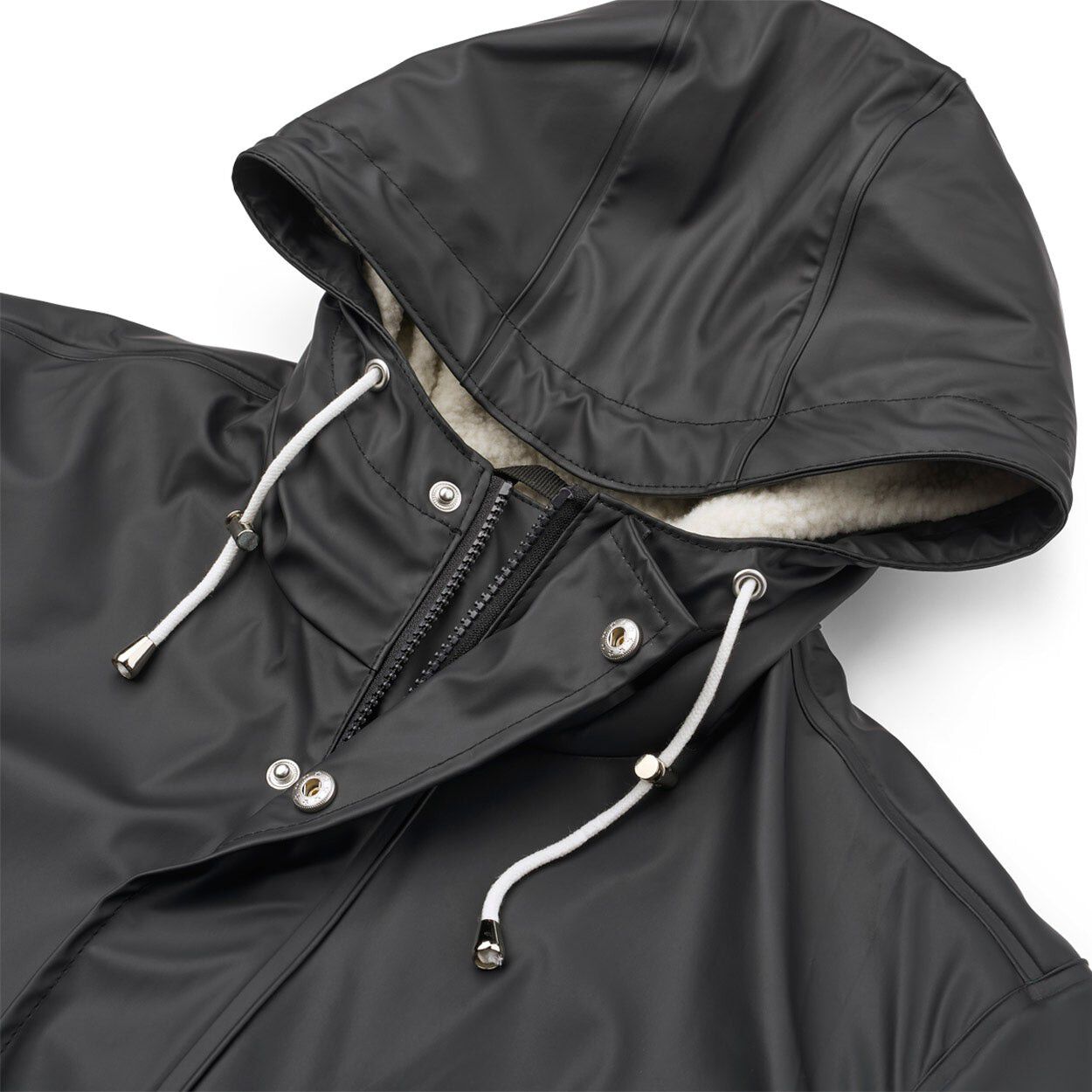 Pile Lined PU Foret Regnjakke