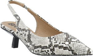 BIAKRISTIN Kitten Heel Slingback Faux Snake