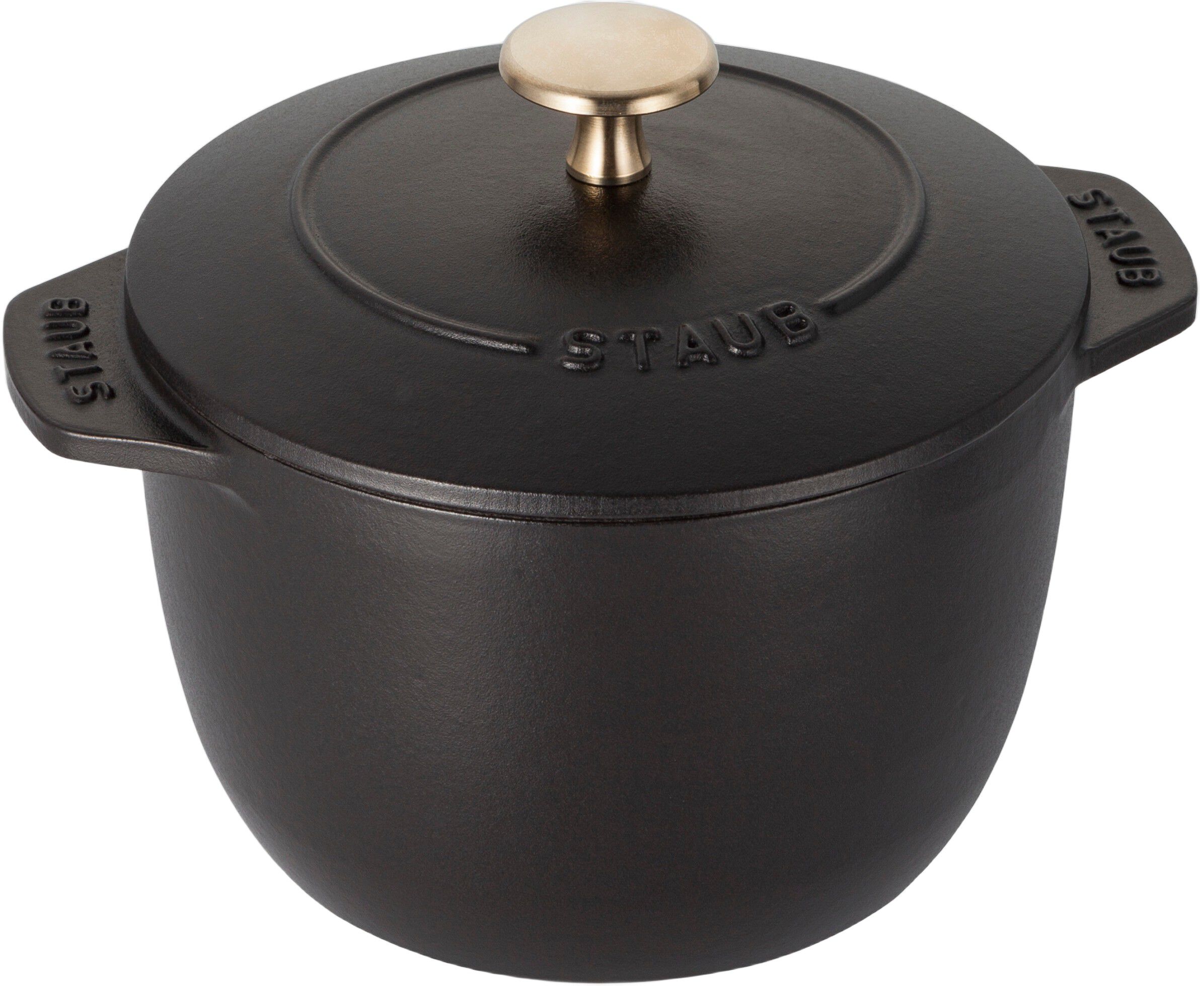 La Cocotte Ris Cocotte 16 cm / 1,75 l, Rund, Sort, St&oslash;bejern