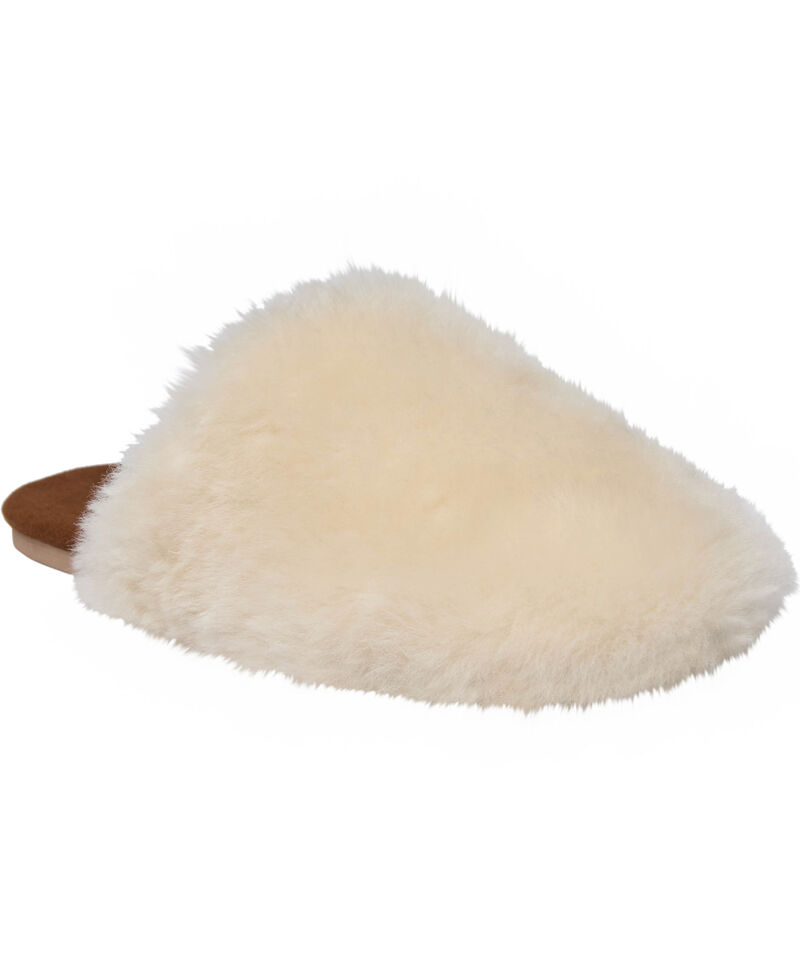 Slipper In Real Sheepskin - Off White