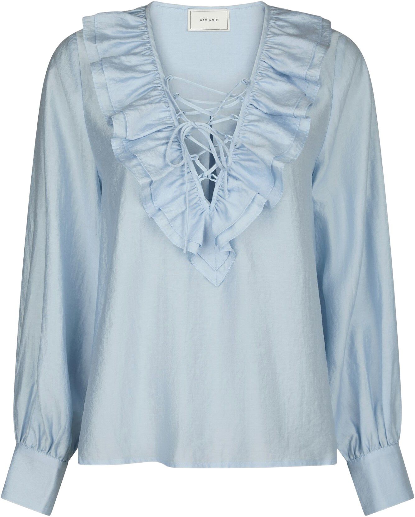 Katarina Crepe Ruffle Blouse