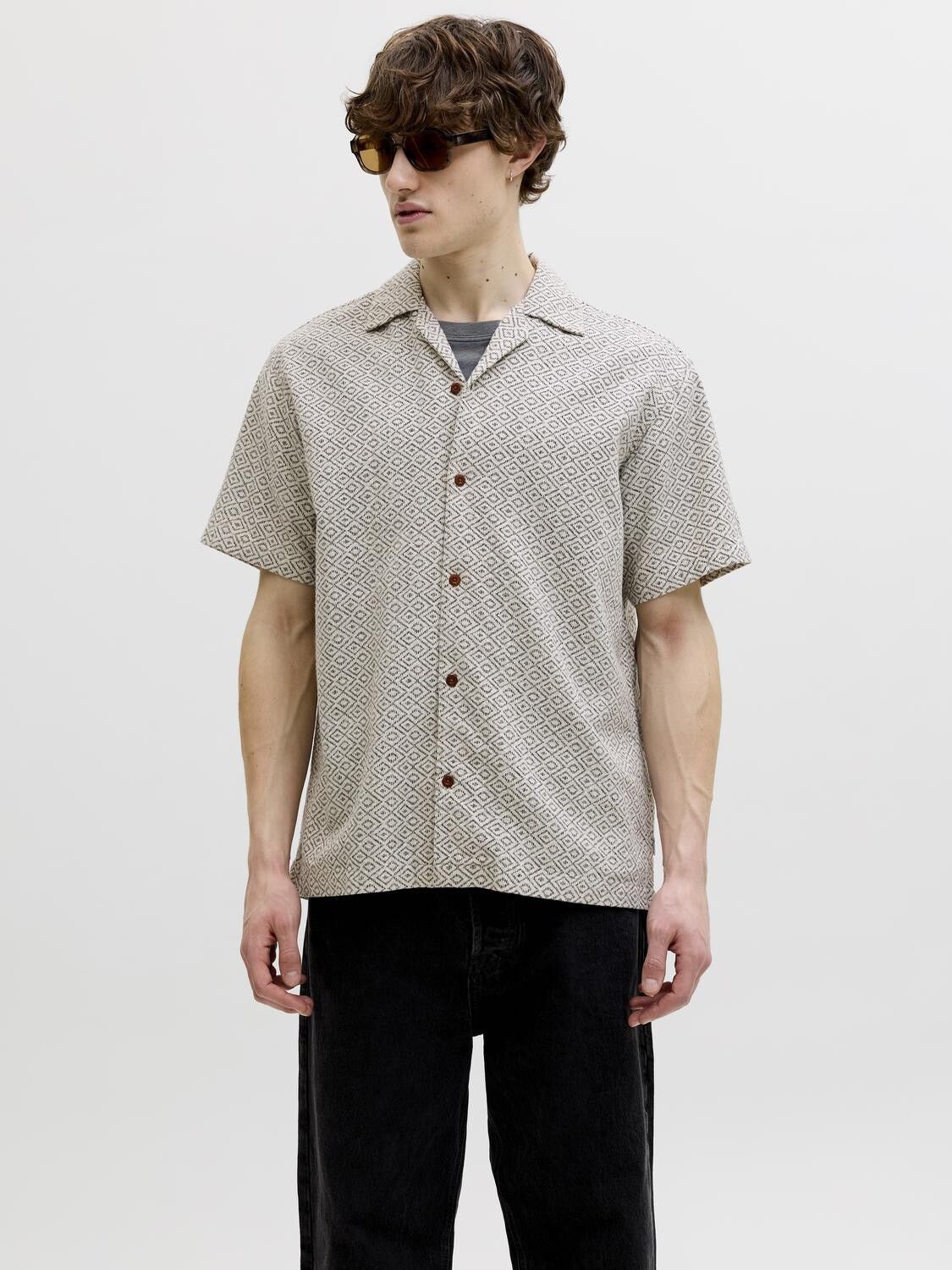 JPRBLUWINSON PRINT DOBBY S/S SHIRT