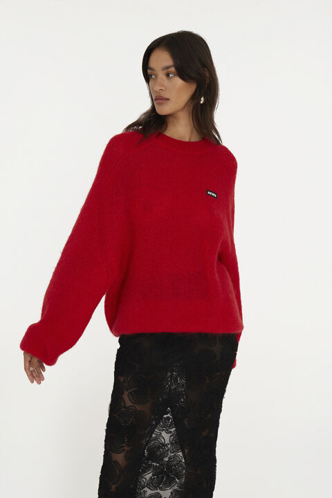 Light Knit Logo Sweater
