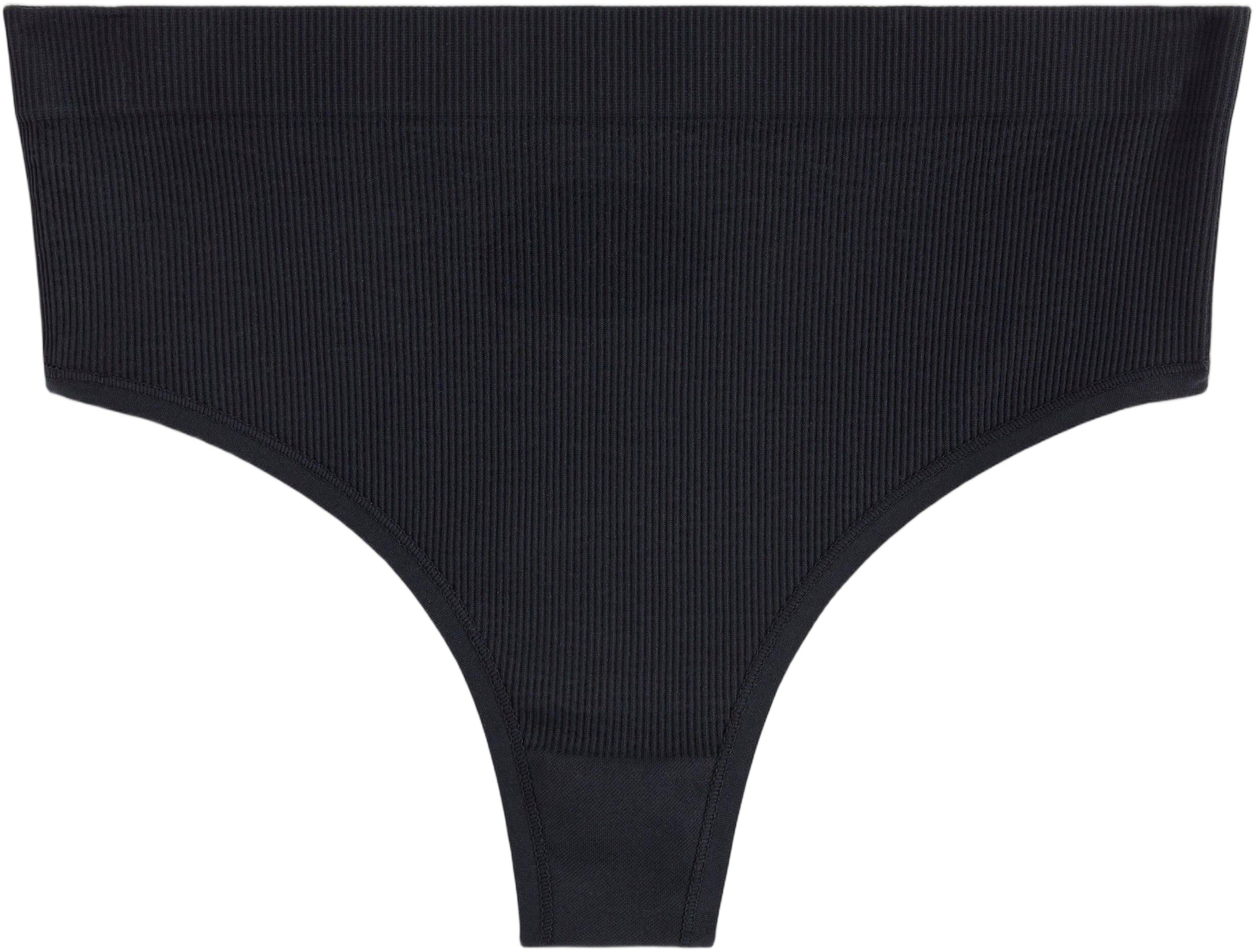 Ribbet g-streng uden s&oslash;mme med h&oslash;j talje