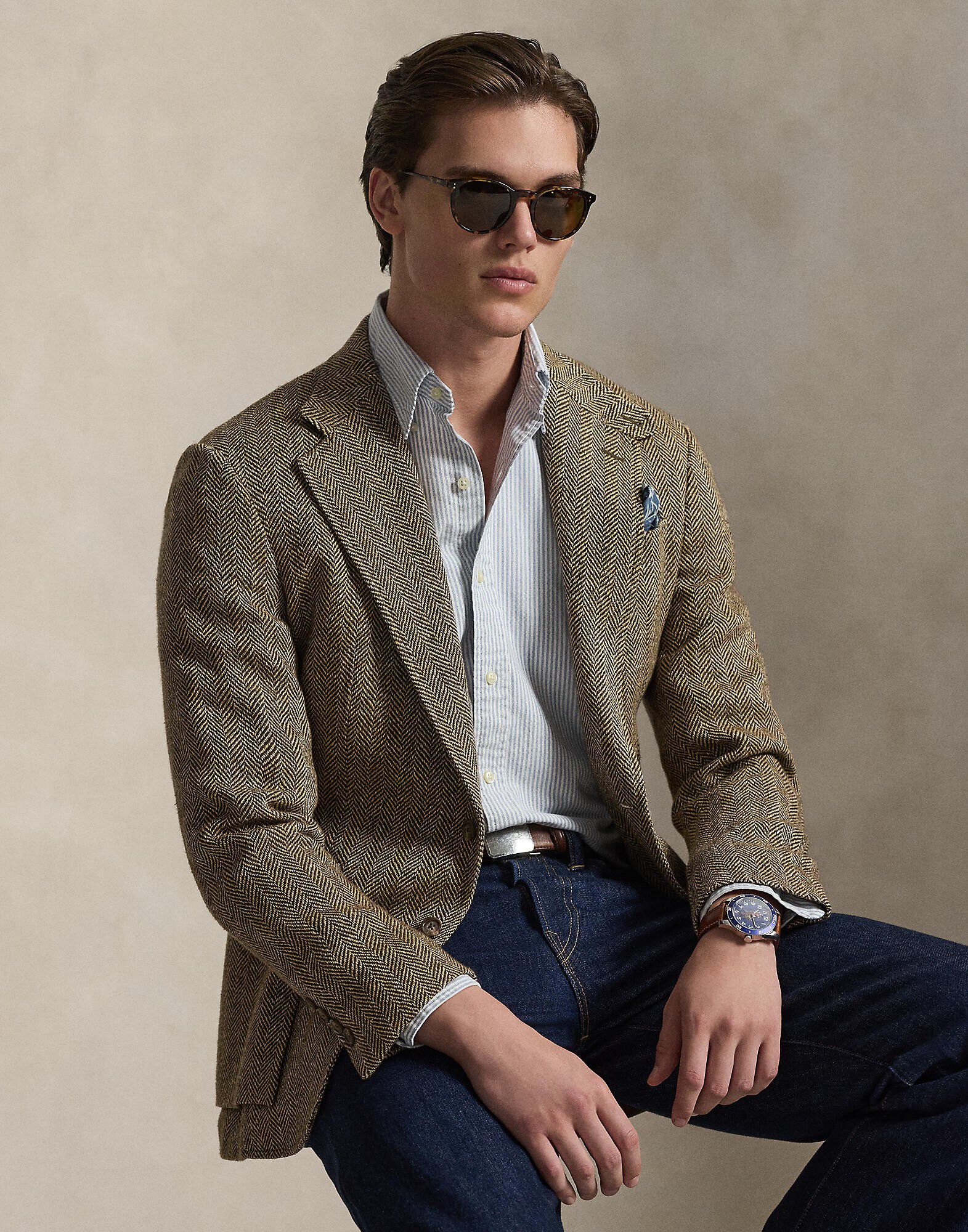 Custom Fit Striped Oxford Shirt