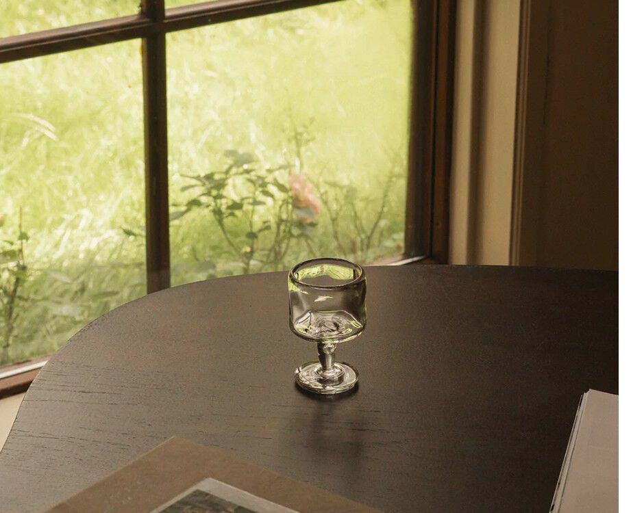 0405 Stem Glass Set of Two | Clear | Small