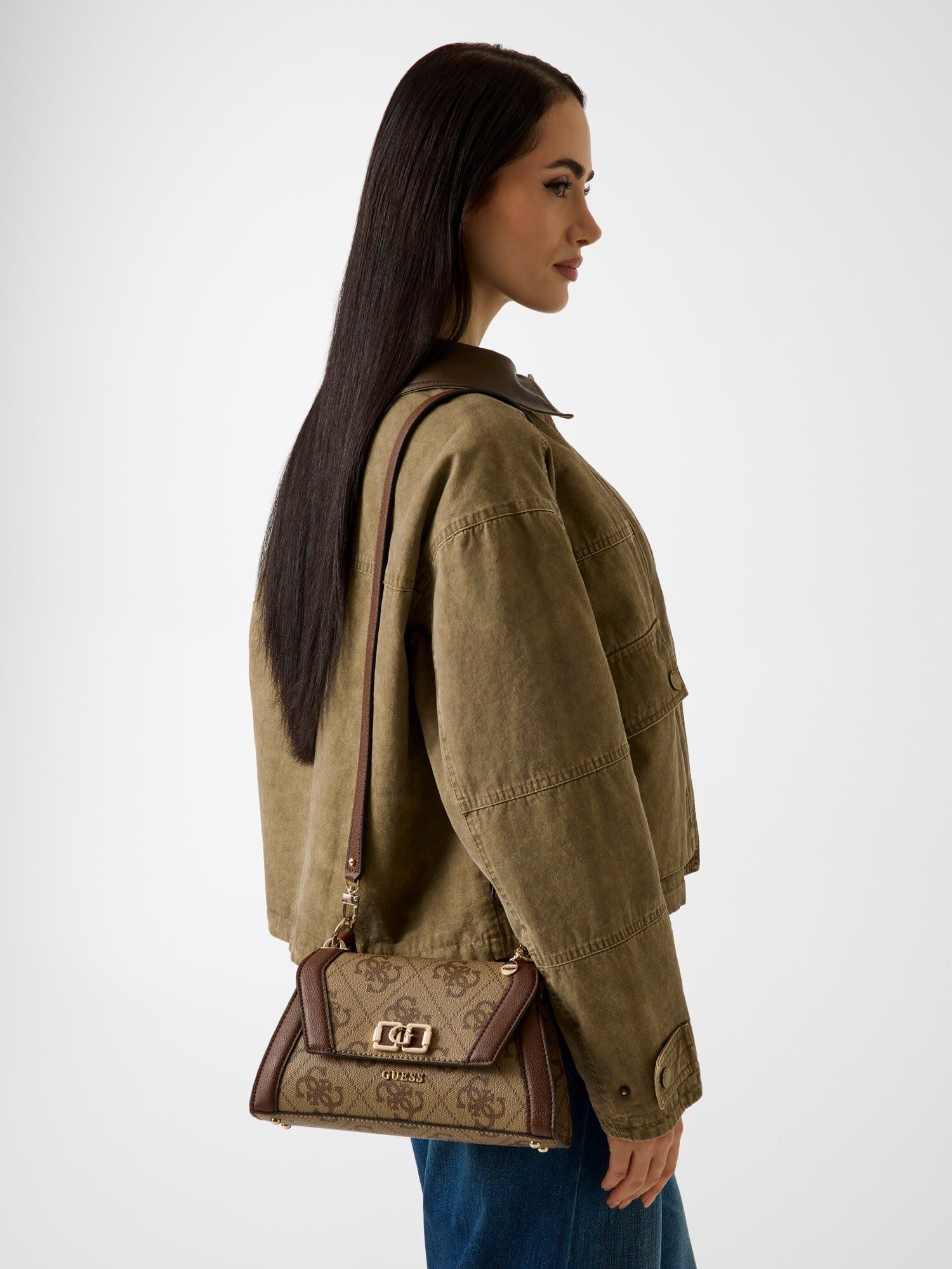 KARNILLA LOGO FLAP SHLDR BAG