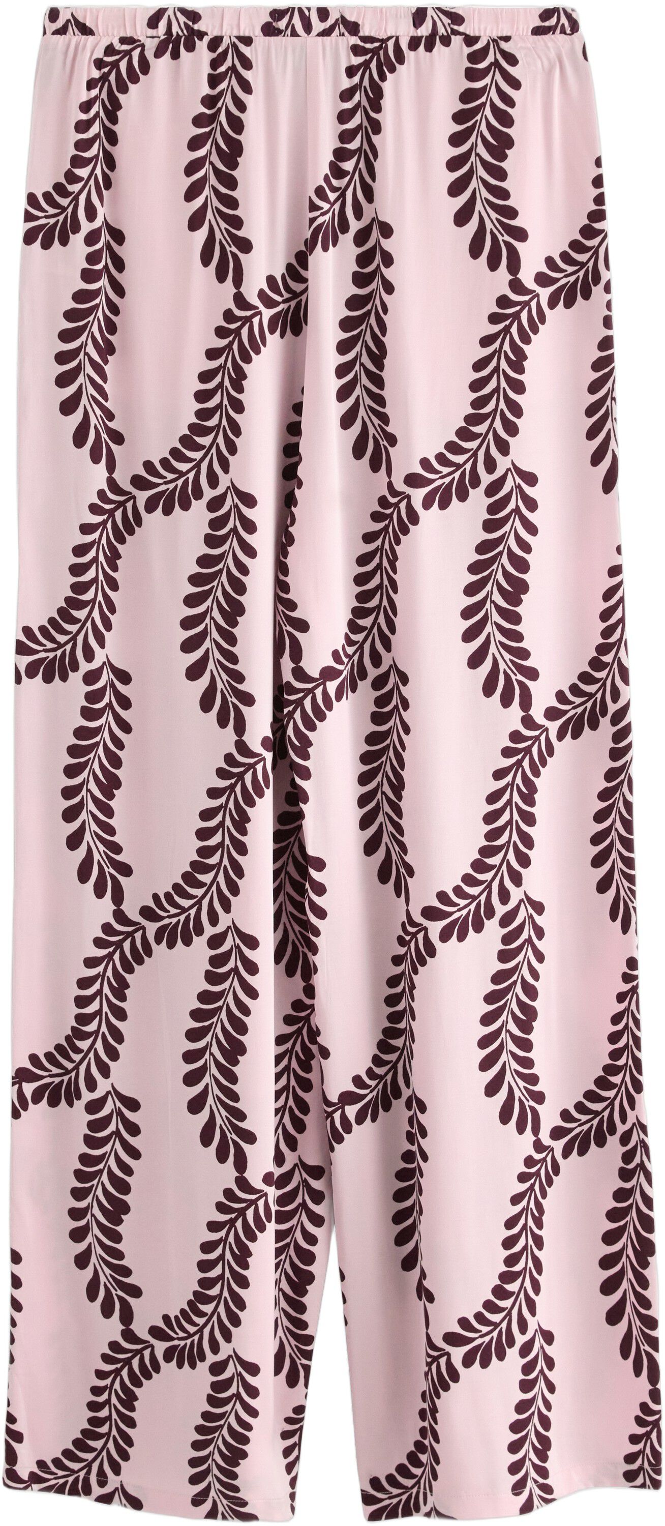 Mjuka byxor i satin med extra vida