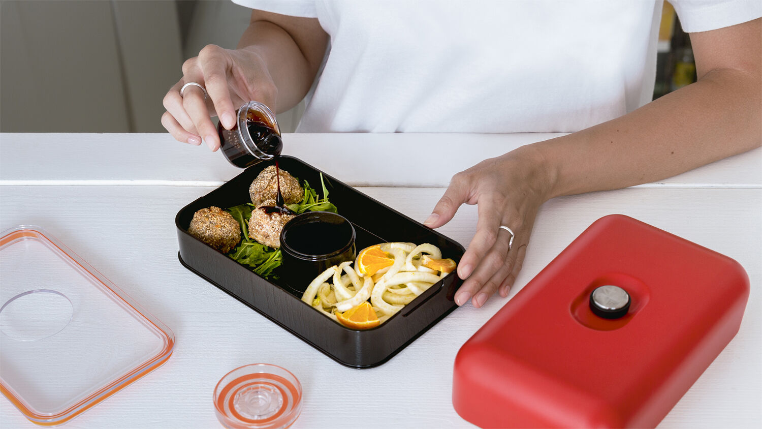 Lunchbox - Stone Finish - Ice White