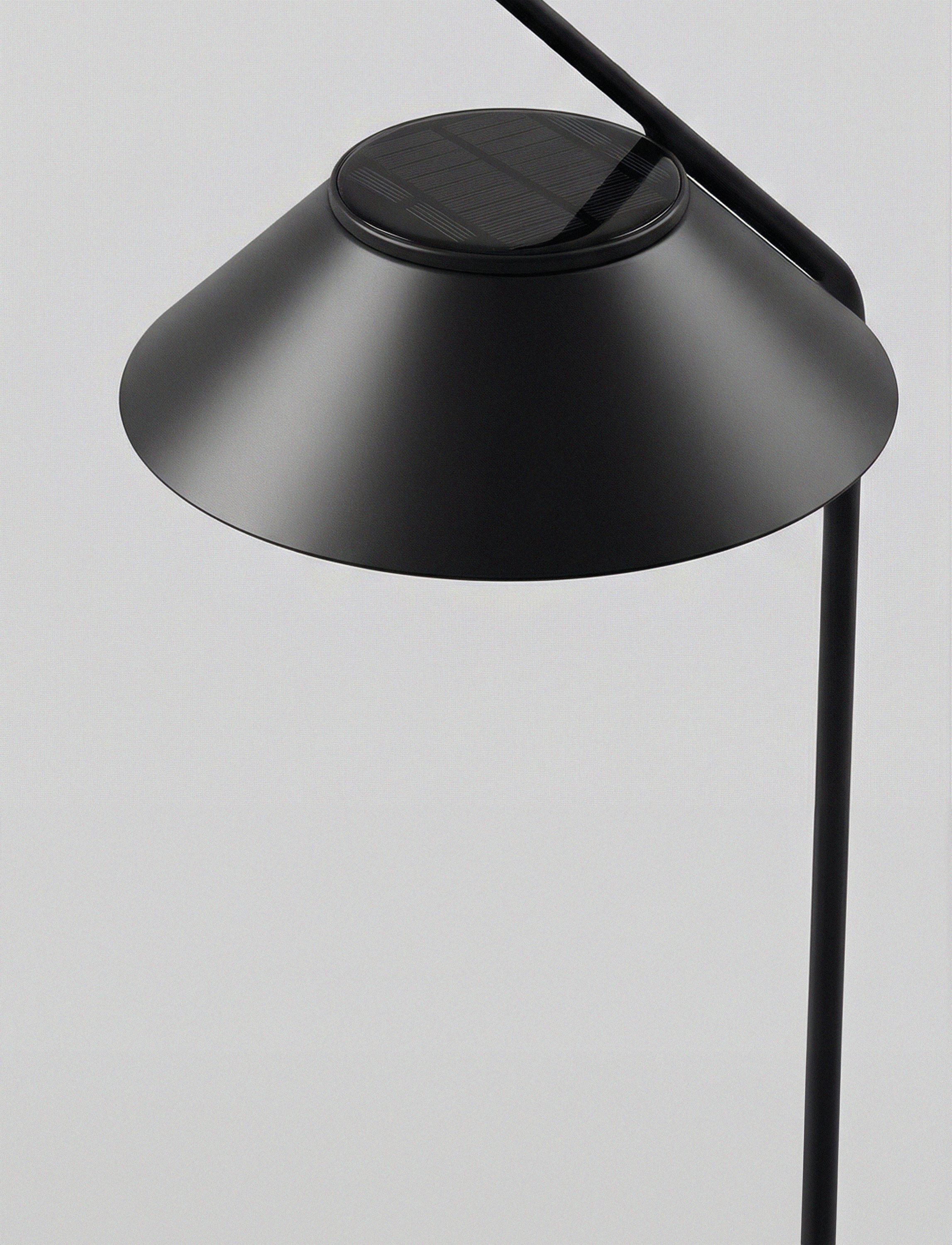 Vinkel LED solcellelampe, spyd black