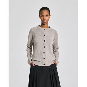 Gry L/S Cardigan Lambswool Knit