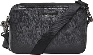 MELLOW LEATHER CAMERA BAG / NERO