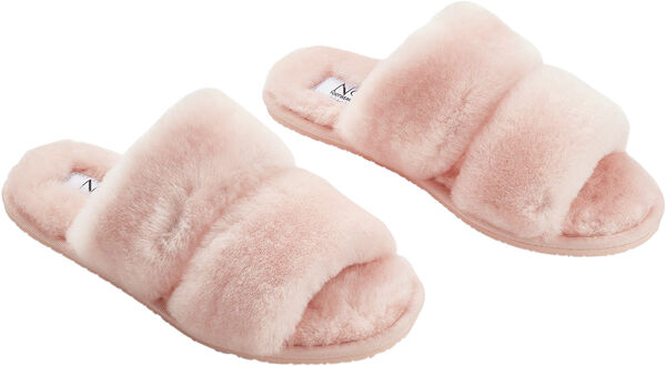 Slippers Straps (of 100% New Zealand Sheepskin) Pink