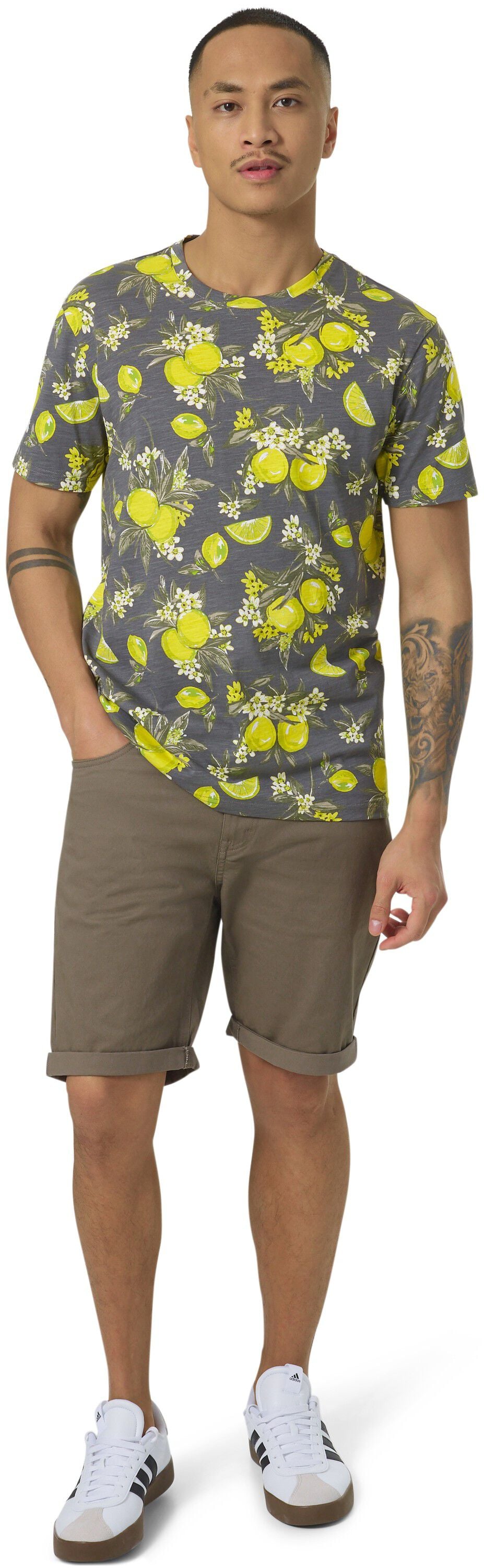 All Over Printed Slub T-shirt