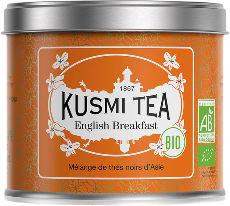 Organic English Breakfast - Metal tin 100gr/3.5oz.