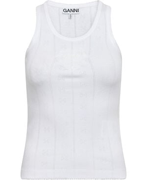 Compact pointelle rib jersey Tank t