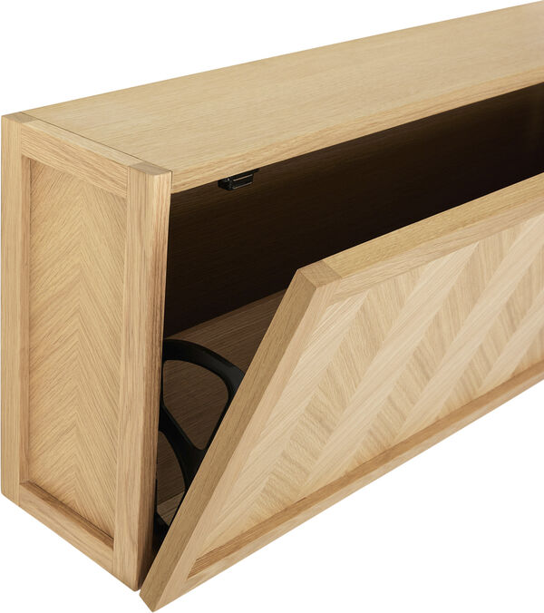 Herringbone Skoskab Large Natur