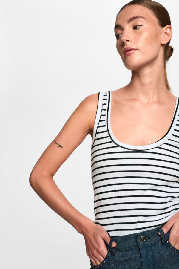 DrewGZ sl reversible stripe top NOO