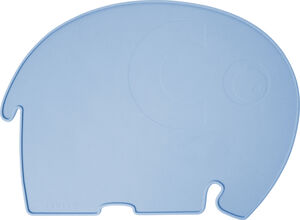 Silikone dækkeserviet, elefanten Fanto, powder blue