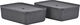 Opbevaringsboks Pulp 48 x 32 cm 2 stk. Black