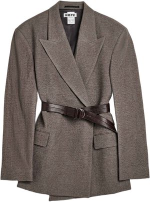 Strava Blazer Wavy Beige Twill-38