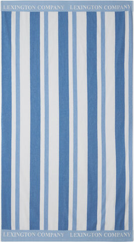 Striped Cotton Terry Beach Towel
