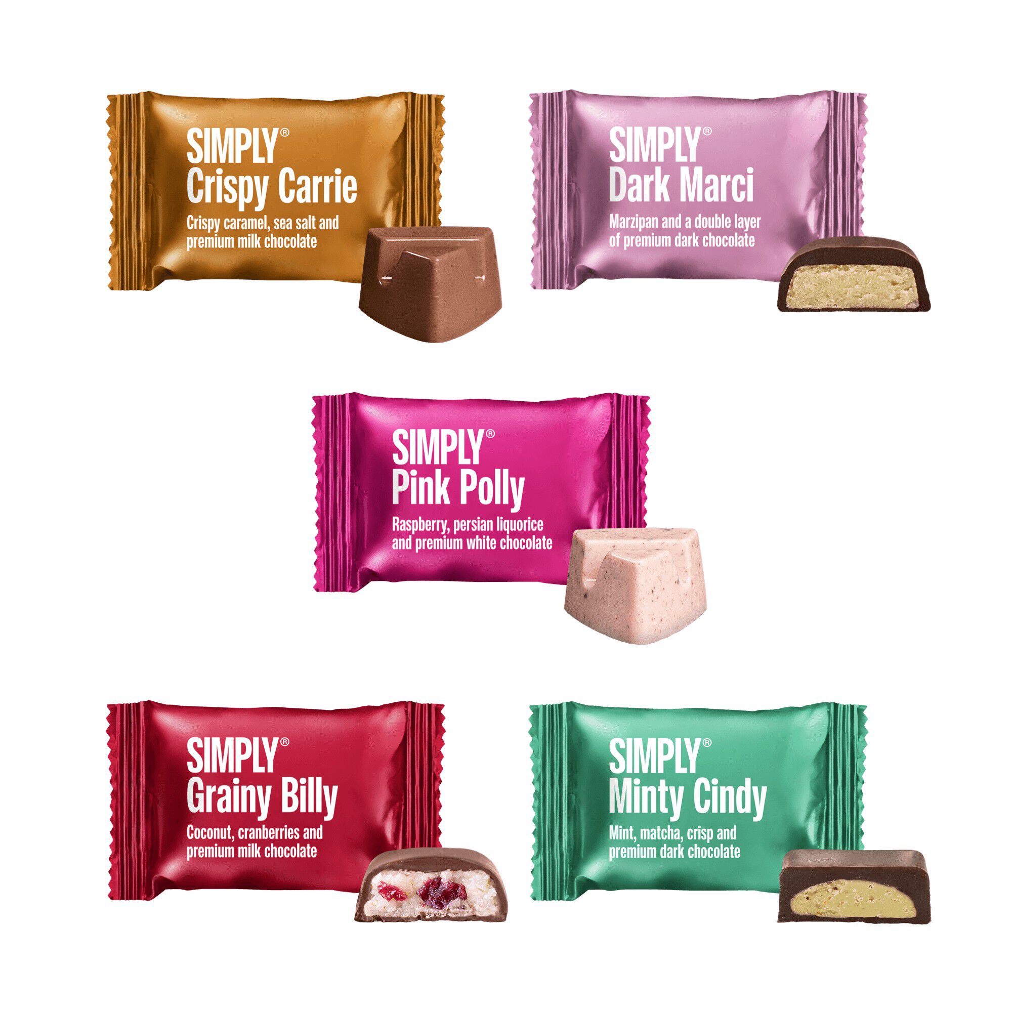 Simply&reg; INSTEAD OF FLOWERS chokolade&aelig;ske (400g)