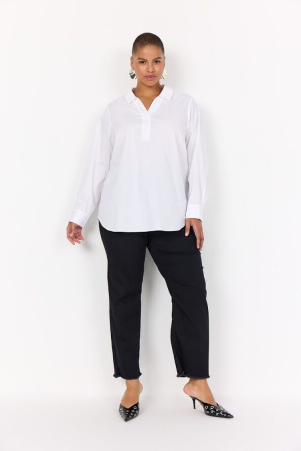 Curvy WA-SAGA 9 Bluse Hvid