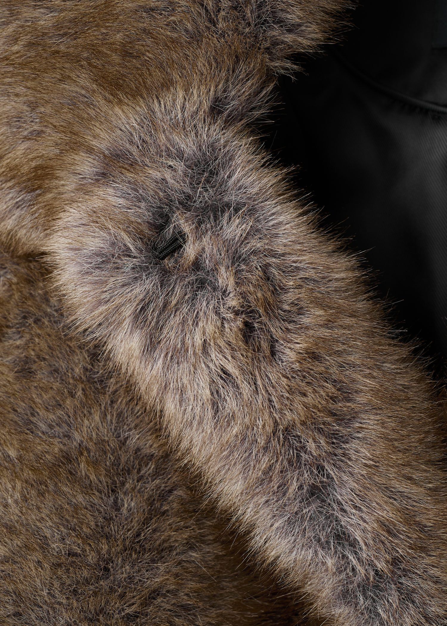 Faux fur effect cropped jacket