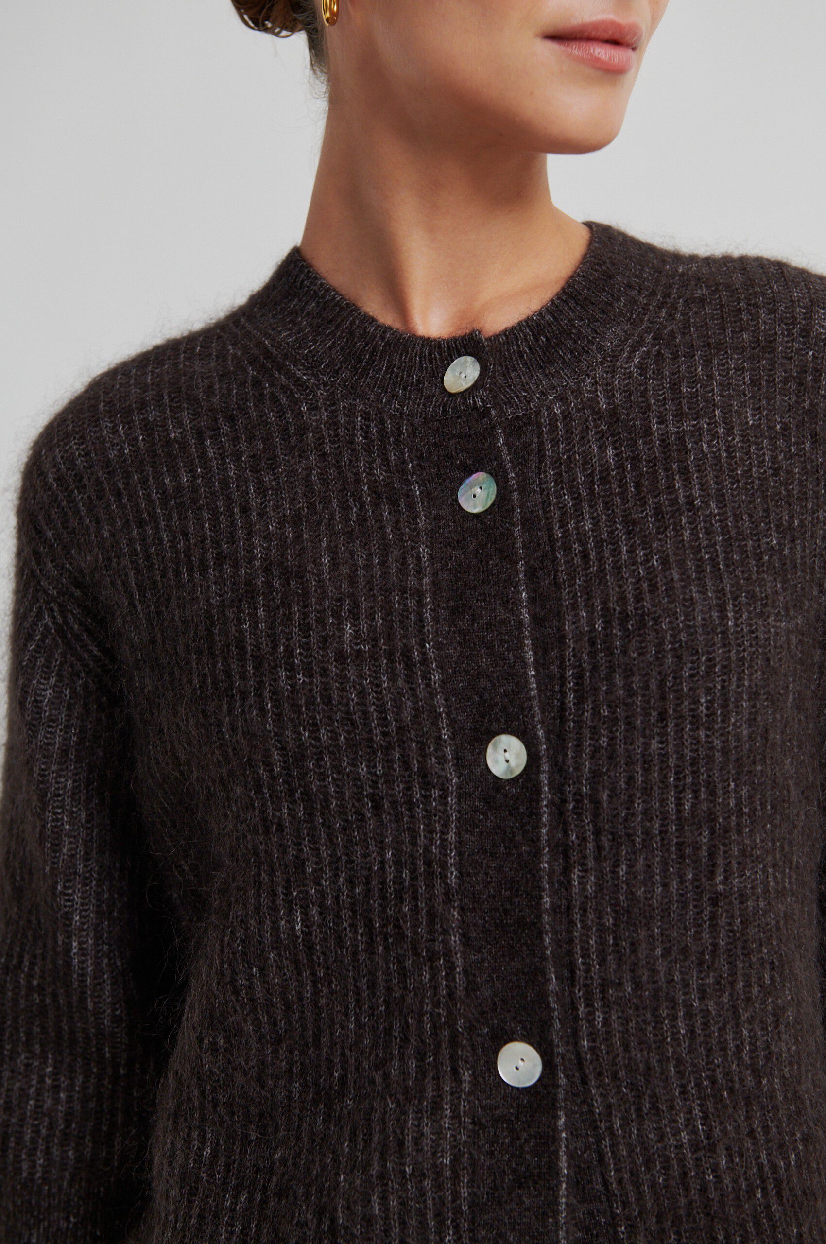 Andrea Knit Rib Cardigan