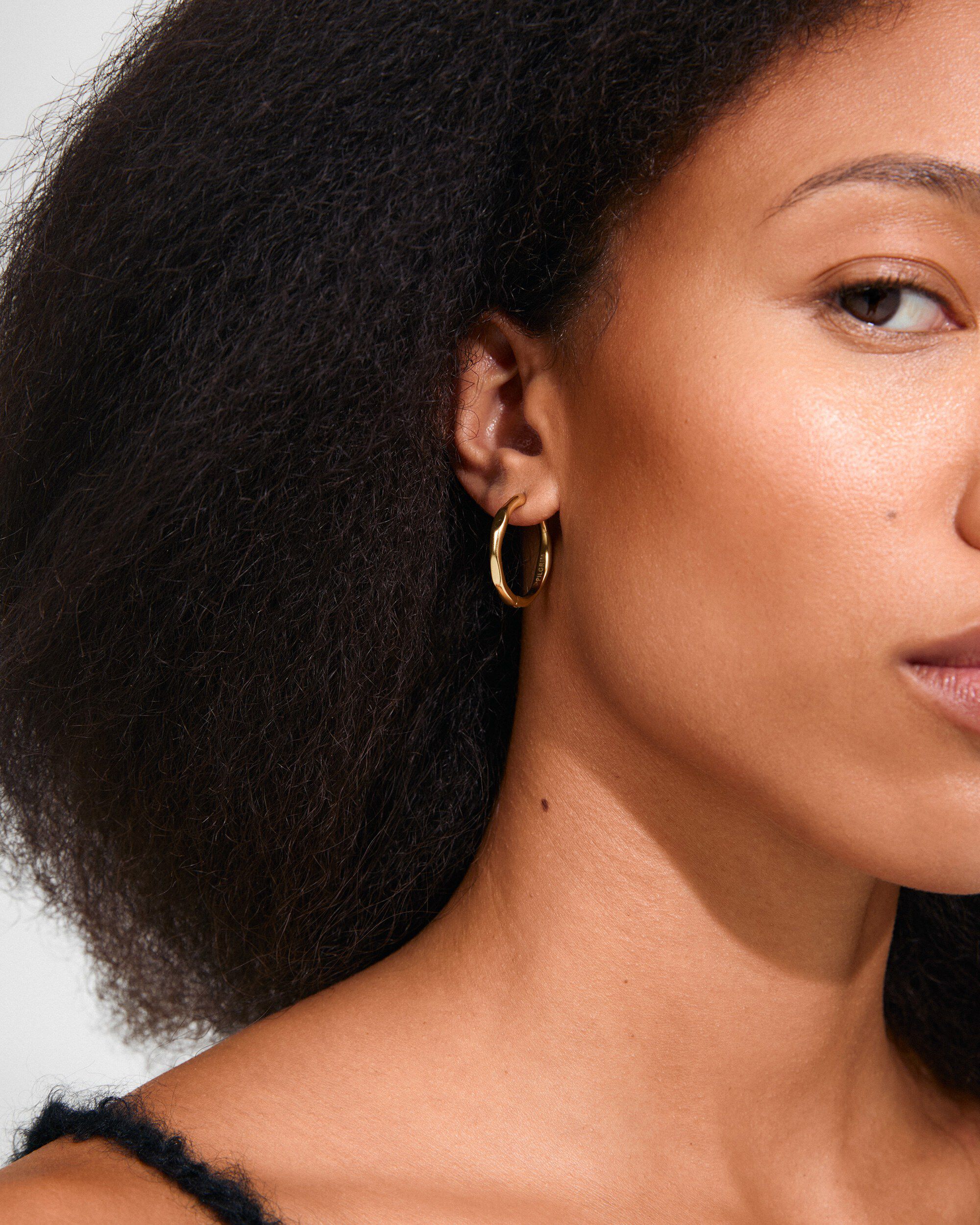 INNER hoop earrings gold-plated