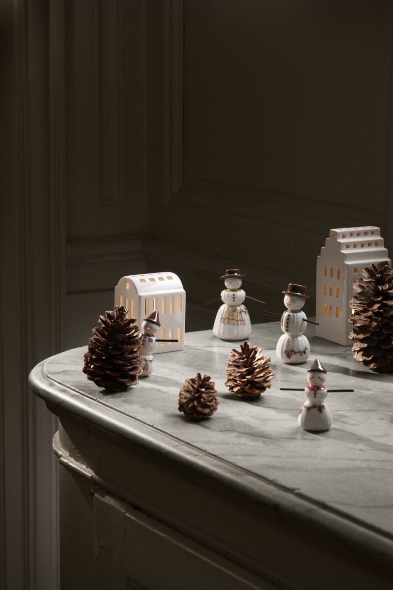 Hammersh&oslash;i Christmas Snekone H11 hvid m. deko