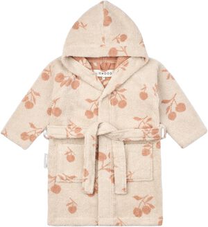 Lilana Yarn Dyed Bathrobe Peach / S