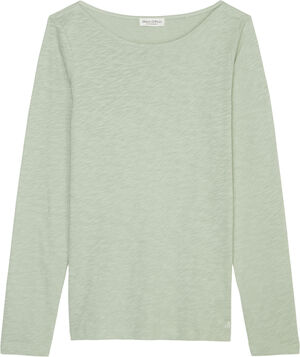 T-shirt, long sleeve, boat neck