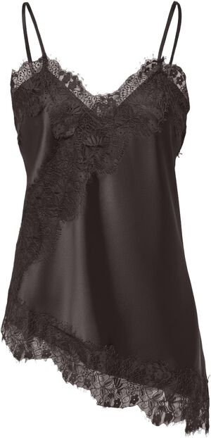 ONLINDONA STRAP SATIN LACE TOP WVN