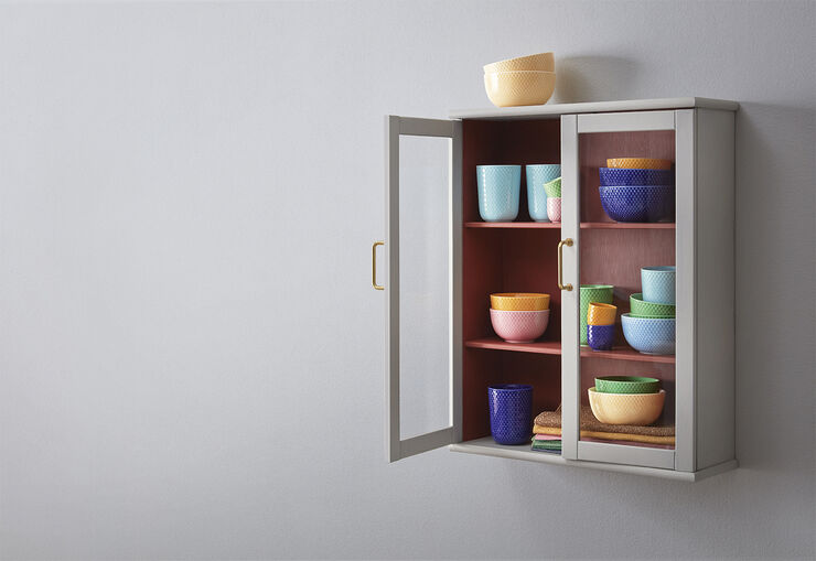 Rhombe Color Skål Ø13 cm mørk blå porcelæn