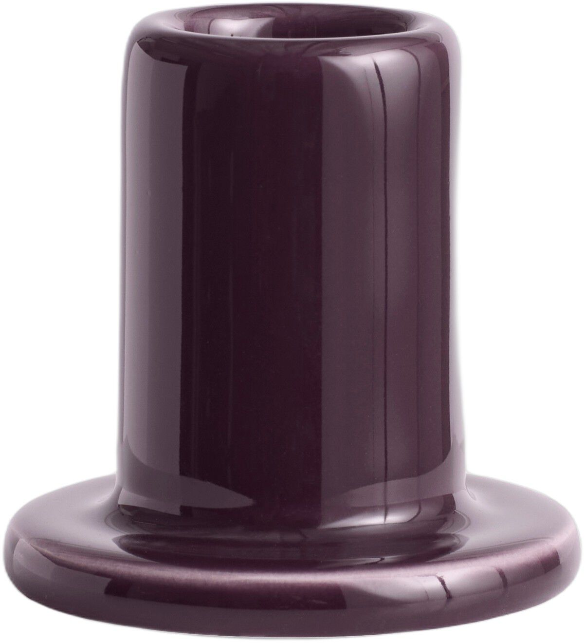 Tube Candleholder-Small-Bordeaux