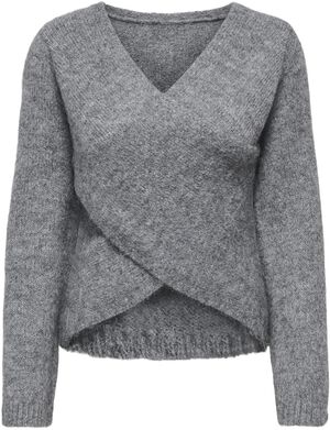 ONLMAGGIE LS CROSS V-NECK CC KNT