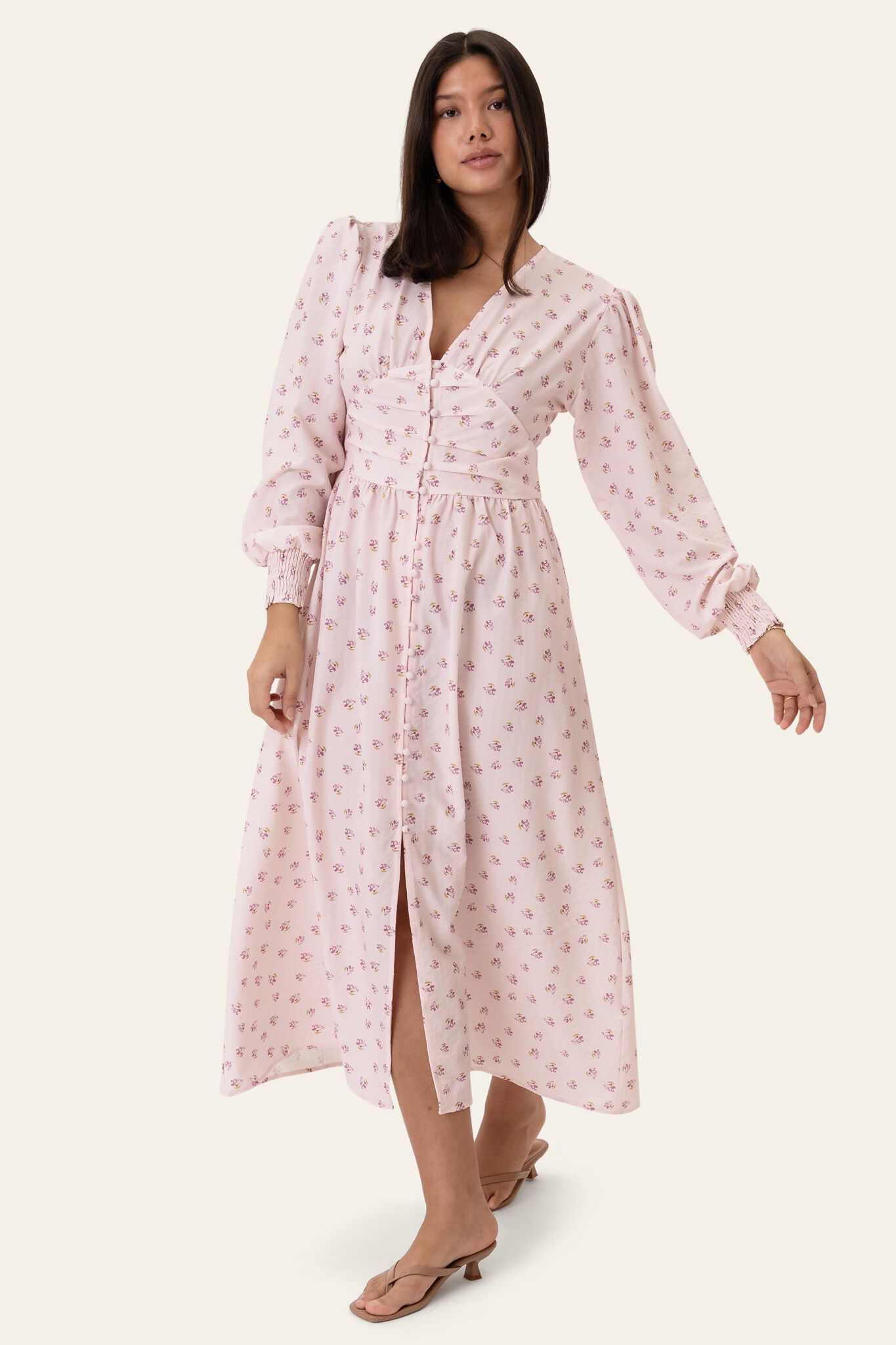 AdelIC Long Dress - Pink